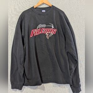 Atlanta Falcons Pullover Sweatshirt XL Black Embroidered Logo Reebok Team